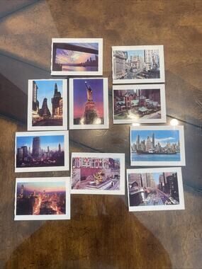 LOT OF 10 VINTAGE NYC NEW YORK CITY METROCRAFT POSTCARDS UNUSED TEN RARE